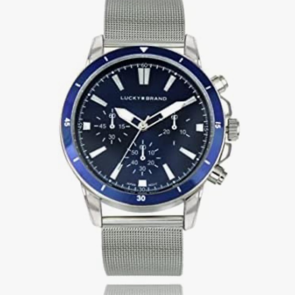 Lucky Brand NEW Men's Silver Watch with Mesh Band